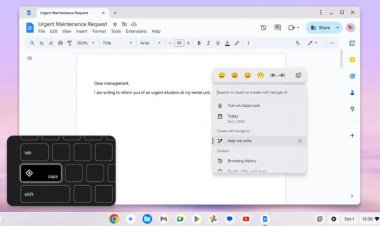 Google заменила на хромбуках кнопку Caps Lock на Quick Insert для быстрого доступа к ИИ-функциям