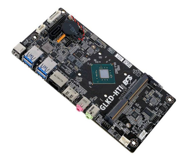 Представлена материнская плата ECS GLKD-HTI формата Half Mini-ITX для компактных систем